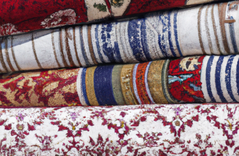 Variety of tapestry materials including wool, cotton, silk, and synthetic fibers